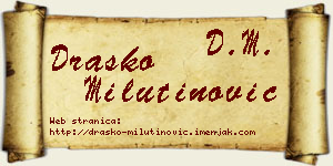 Draško Milutinović vizit kartica